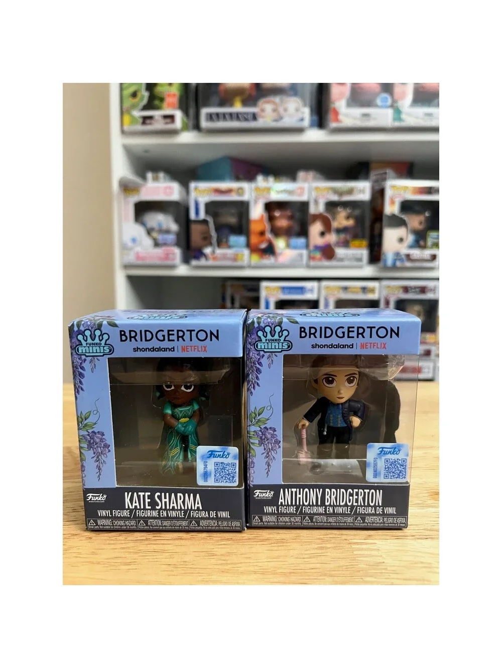 EXC Kate Sharma & Anthony Bridgerton Funko Minis Vinyl Figurine TV Television